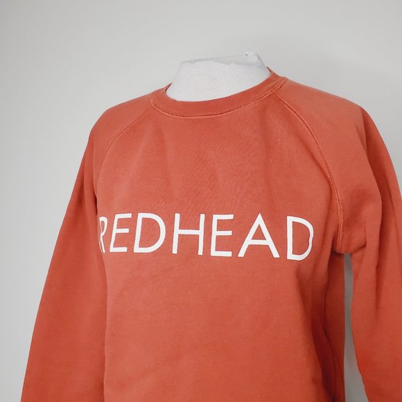 Brunette The Label Sweatshirt Redhead Cotton Lounge Urban Trendy Orange M - Picture 4 of 9